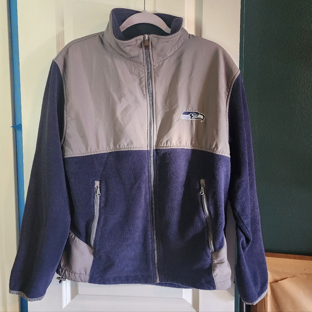 Seahawks zip up jacket grey/navy